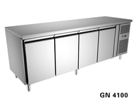 Refroidisseur commercial en acier inoxydable sous le comptoir avec 3 portes 220V 60HZ refroidissement par ventilateur refroidi à l'air pour équipement de réfrigération