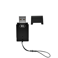 Lector de tarjetas inteligentes de memoria USB 2,0 tipo A de alta velocidad de tamaño SIM para PC