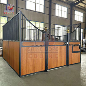 Equipement pour chevaux grange équestre pour chevaux stalles extérieures en bois avec toit - Product Image 3