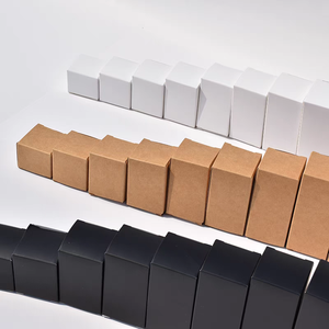 Geprinte vierkante puur witte papieren verpakkingsdoos voor mapverpakkingen - Product Image 6