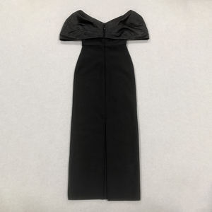 <span class=keywords><strong>Abito</strong></span> <span class=keywords><strong>da</strong></span> <span class=keywords><strong>Sera</strong></span> di Lusso <span class=keywords><strong>Nero</strong></span> a Sirena <span class=keywords><strong>con</strong></span> Spalle Scoperte e <span class=keywords><strong>Spacco</strong></span>, Vestito Aderente <span class=keywords><strong>da</strong></span> Party Club <span class=keywords><strong>con</strong></span> Strass e Fiocco in Raso per Eventi Formali - Product Image 6