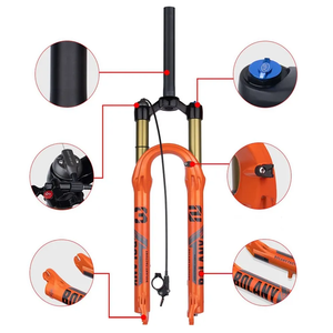 Horquilla de <span class=keywords><strong>Bicicleta</strong></span> MTB de Aleación de Magnesio con Suspensión de Aire, 27.5/29 Pulgadas, 120 mm de Recorrido, con Bloqueo, para Accesorios de Ciclismo - Product Image 4