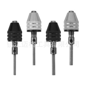 Three Jaw Drill Chuck Keyless Aluminum Alloy Carbon Steel For Electric Grinder Straight Shank Hex Shank Grinding Polishing - Product Image 4