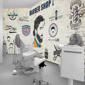 Póster Decorativo Autoadhesivo <span class=keywords><strong>para</strong></span> Salón de Belleza y Barbería, Mural Moderno 3D, Papel Tapiz, Pintura Mural Autoadhesiva - Product Image 3