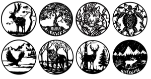 Décoration murale moderne en métal découpé au laser en forme d'éléphant pour la maison et les anniversaires - Product Image 3