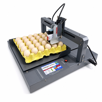 Impresora de inyección de tinta inteligente de alta velocidad para huevos con eje XY, 30 huevos/11s, plataforma de codificación de escritorio TIJ