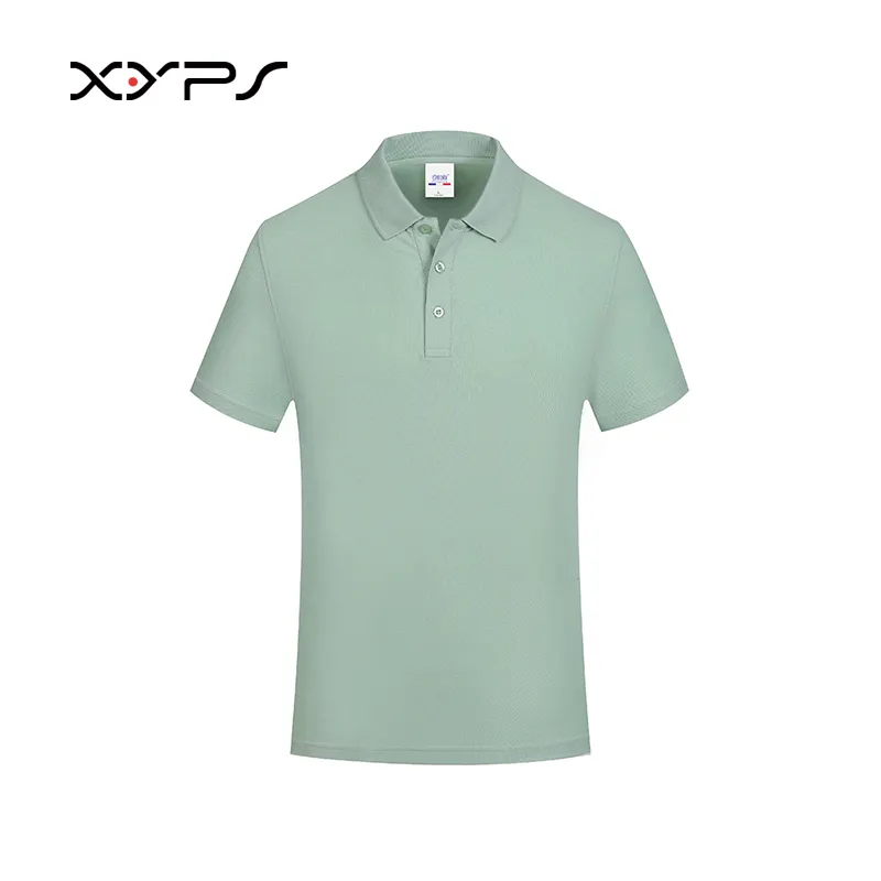 Algodão personalizado T Shirt Algodão Camisa Polo Masculina Bordado Logotipo Fitness Wear Polo Golf T-shirts Custom Golf Mens Fashion Shirts