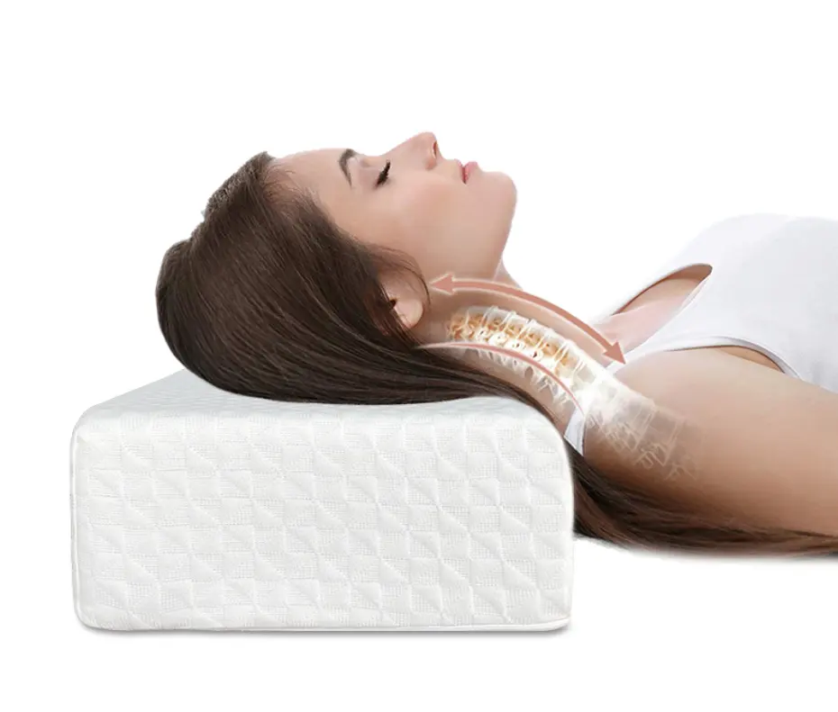 Gel infused Contour Pillow Square Cube for Side Sleepers The Cube Memory Foam Pillow