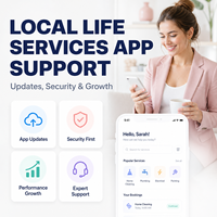Desarrollo de Aplicaciones de Servicios Locales Personalizadas para IOS y Android con Búsqueda de Proveedores Cerca de Ti, Pago en Línea y Emparejamiento de Proveedores