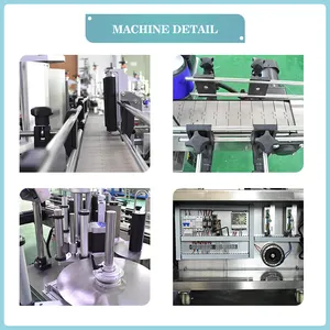 ड्रेस बाल्टी शिपिंग प्रिंटिंग लेबलिंग मशीनों के लिए पूरी तरह से स्वचालित फ्लैट बोतल स्वचालित लेबलिंग मशीन लेबल मिनी