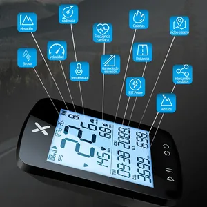 Ordinateur de vélo GPS sans fil avec écran LCD, étanche, écran de 2,2 pouces, autonomie de 33 à 40 heures, connectivité ANT pour cyclistes - Product Image 4