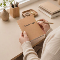 Carnet de notes personnalisé avec logo, couverture rigide en papier kraft, format A4, A5, A6, reliure cousue, carnet portable, carnet de composition scolaire, carnet de journal