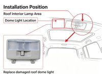 Pièces d'éclairage intérieur automobile, lampe de plafond de voiture, remplacement direct de la lampe de lecture au plafond pour Mazda M2 M3 CX7 M8 RX8