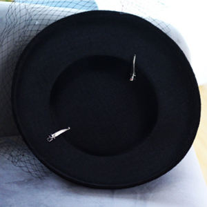 Gatsby britannique femmes église kentucky clip dans mariage thé fête robe de mariée femmes habillé fascinateur derby chapeau et gants ensemble - Product Image 2