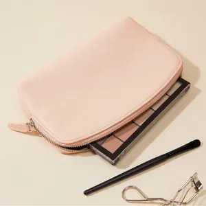 Wholesale Custom Men's And Women's Dopp Kit Make Up Bag PU Vegan Leather Cosmetic Travel Toiletry Kit Bag