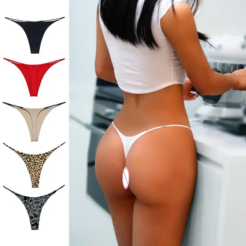 2024 Victoria sécrété taille basse Sexy Bikini tongs pour femmes sans couture culotte g-strings femmes T culottes adultes