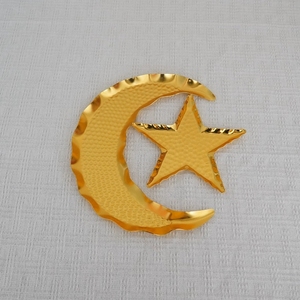 Decorazione Islamica con Luna Crescente e Stella Dorate - Ornamento per Ramadan ed Eid, Accessorio per Atmosfera Festiva Musulmana - Product Image 5
