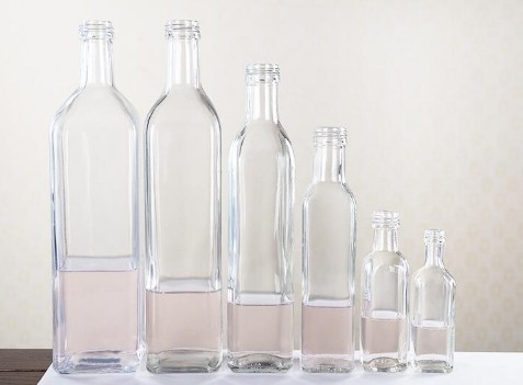 250ml-1000ml Different capacities square shape olive oil glass bottle with capPopular