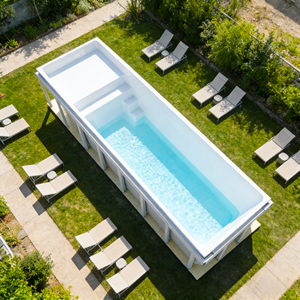 Piscina prefabricada, spa, contenedor exterior, piscina de acrílico para bronceado, piscinas de fibra de vidrio, piscina en contenedor - Product Image 4