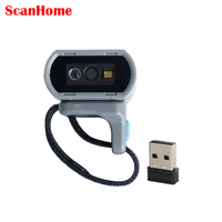 Pemindai Cincin Nirkabel Bluetooth SH-2600, Mudah Dibawa, Antarmuka USB, Dapat Dipakai di Jari, Responsif, Produk ScanHome Tersedia