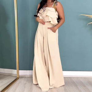 Novedad <span class=keywords><strong>de</strong></span> verano, ropa <span class=keywords><strong>de</strong></span> mujer, Sexy, una palabra, cuello, volantes, talla grande, pantalones recortados, pierna, <span class=keywords><strong>biblioteca</strong></span>, conjuntos <span class=keywords><strong>de</strong></span> talla grande para mujer - Product Image 2