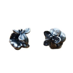 Antique Silver Flower Beads Double Sided Floral <b>Spacer</b> For Jewelry Making DIY Accessories Metal Beads Z092 - Product Image 4