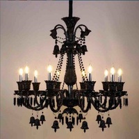 Lampe suspendue moderne de luxe décoration Villa chambre bougie lumière ménage coloré lustre nordique lustre en cristal lumière