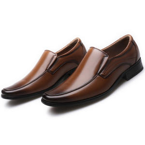 <span class=keywords><strong>Mocasines</strong></span> planos sin cordones de Color pulido de alta calidad, zapatos de vestir de moda de negocios de cuero PU para hombres - Product Image 2