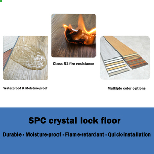 Suelo Vinílico SPC con Sistema de Clic, Antideslizante, Impermeable, Ecológico, Revestimiento de Pared de Diseño Moderno para Escuelas - Product Image 3