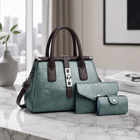 Sac à main de luxe pour femme, mode 3 en 1, sacs à bandoulière décontractés pour femme, sac fourre-tout imperméable pour femme 	 Sacs à main pour femmes