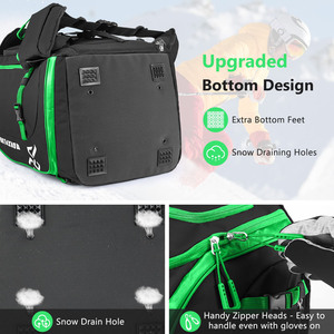 Échantillon gratuit de sacs à dos pour chaussures de ski 55L imperméables et résistants à la neige, sacs à dos de snowboard et de ski, sacs à bagages, sacs de voyage pour chaussures de ski - Product Image 3