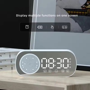 Réveil numérique, haut-parleur Bluetooth sans fil, prise en charge de la radio FM TF, boîte à son, caisson de basses, Boombox, lecteur de musique de bureau - Product Image 6