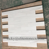 Carrelage de sol en marbre Bianco Dolomite turc Elba Super White Dolomiti Marmo 4x12, plans de travail préfabriqués pour hôtel