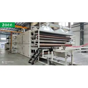 Machine de séchage non tissée pour ligne de production d'ouate collée par pulvérisation