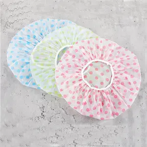 Custom EVA PE Plastic Transparent Hair Cover Disposable Shower Cover Waterproof