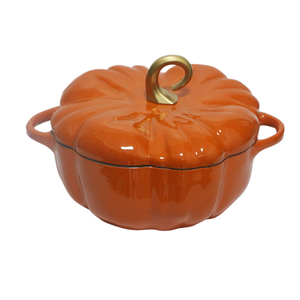 <span class=keywords><strong>Cocotte</strong></span> <span class=keywords><strong>en</strong></span> <span class=keywords><strong>fonte</strong></span> émaillée <span class=keywords><strong>en</strong></span> forme de citrouille 20cm 25cm, mini four hollandais, ustensile de cuisson pour ragoûts et soupes - Product Image 2