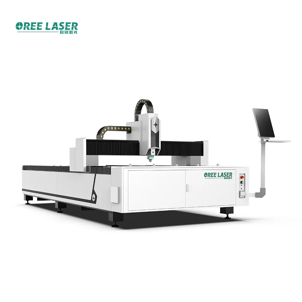 Oreelaser 1kw 1.5kw 2kw 3kw 4kw 6000w lazer kesme makinesi fiber lazer kesme makinesi metal çelik paslanmaz için