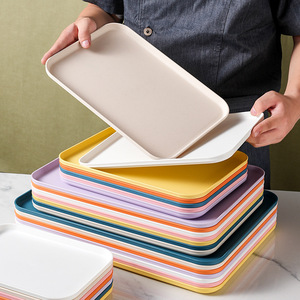 Nordic Style Serving <b>Tray</b> Colorful Plastic Large <b>Tea</b> <b>Tray</b> For Home And Commercial Use - Product Image 1