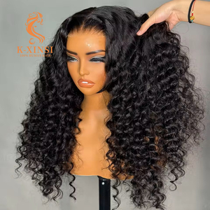 Parrucca in Capelli Umani Vergini Remy Brasiliani con Onde Profonde, Frontale Trasparente HD 13x6, Senza Colla, Densità 200%, <span class=keywords><strong>40</strong></span> <span class=keywords><strong>Pollici</strong></span> - Product Image 3