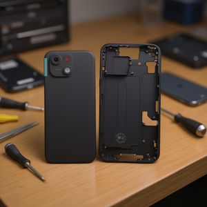 Carcasa Negra Media con Tapa Trasera para iPhone 15 - Product Image 2