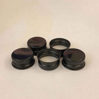 18mm 20mm 22mm 24mm 28mm couvercle en Aluminium couvercle à filetage continu vis noire bouchons en Aluminium pour bouteilles en verre