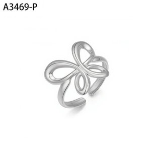เอมี่ เอมี่แฟชั่นริง A3469 แหวนโลหะผสมรูปดอกไม้สำหรับผู้หญิง สวมใส่ได้ทุกวัน ของขวัญเครื่องประดับ - Product Image 1