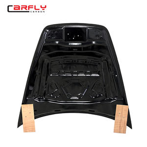 Capot moteur en fibre de carbone Carfly pour Porsche <span class=keywords><strong>Cayenne</strong></span> 958 2011-2013, style HM, capot moteur 2011-2013HM - Product Image 2