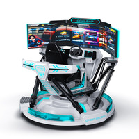 Simulador de Carreras 9D con Tres Pantallas, Movimiento VR, Equipo Sensorial Todo en Uno para Interiores, Centro Comercial, Fibra de Vidrio