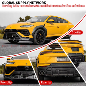 อัพเกรดเป็นชุดแต่งตัวถังรถยนต์คาร์บอนไฟเบอร์แบบแห้งสไตล์ Vors สำหรับ Lamborghini URUS S ประกอบด้วยลิ้นกันชนหน้า คานาร์ดหน้า คิ้วล้อ ปีกหลังบนหลังคา - Product Image 3