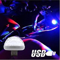 Luz Estroboscópica RGB para DJ, Mini Lámpara de Ambiente Disco, Proyector LED USB con Luz de Estrellas para Interiores de Auto