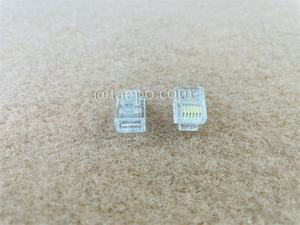 ขั้วต่อ <span class=keywords><strong>RJ11</strong></span> RJ12หัวปลั๊กเสียบแบบโมดูลาร์6P6C หัวต่อเครือข่ายแบบจีบชุบทอง <span class=keywords><strong>RJ</strong></span> <span class=keywords><strong>12</strong></span> - Product Image 4