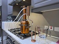 Extracteur d'hydrolat en cuivre pur 8L, petit distillateur d'huiles essentielles, alambic de distillation domestique en cuivre
