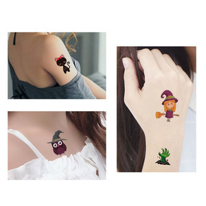 Regali personalizzati viso mano mano cartone animato Halloween impermeabili divertenti tatuaggi temporanei tesoro pirata <span class=keywords><strong>tatuaggio</strong></span> per bambini - Product Image 1