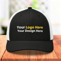 Casquettes de baseball en coton brodées en 3D personnalisées, style vintage bicolore, pour la course en extérieur, vente en gros